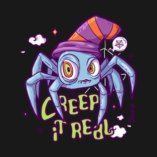 Creep It Real Adorably Spooky Spider T-Shirt