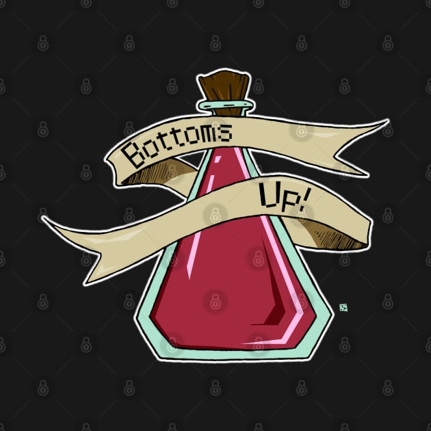 Bottoms Up! Health Potion by TaliDe