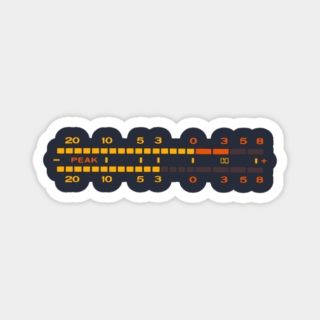 vu meter Magnet by retroracing