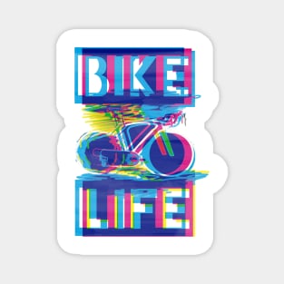 chromatic aberration bike life retro Magnet