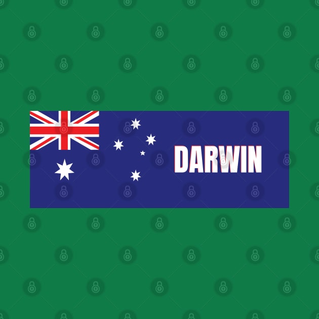 Darwin City in Australian Flag by aybe7elf