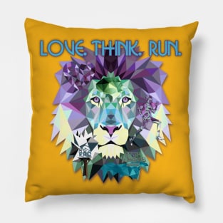 Love. Think. Run. Pillow