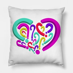 Who is in my heart? Different colors Pillow