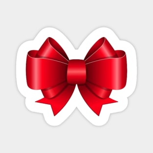 Red bow symbol Magnet