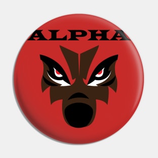 Alpha Wolf Pin