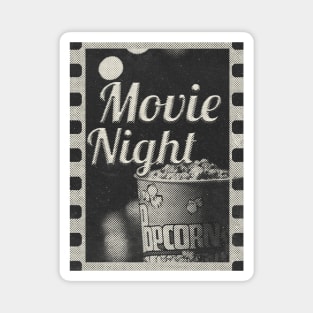 Movie night popcorn Magnet
