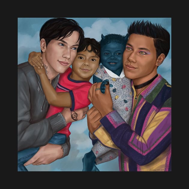 Malec Family Portrait by AlanaReneArt