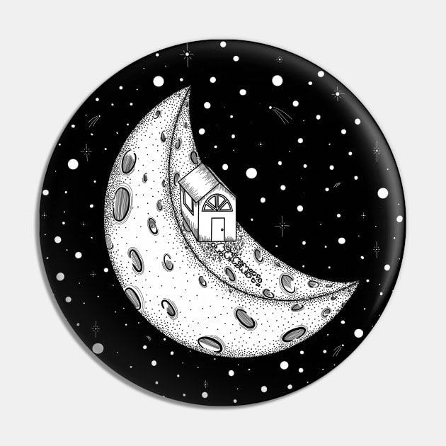 Space House Pin by jamieroberts