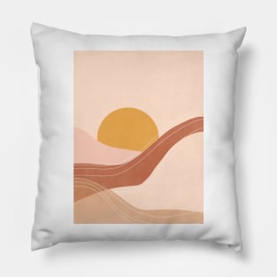 Abstract sunset painting 3.3 Pillow