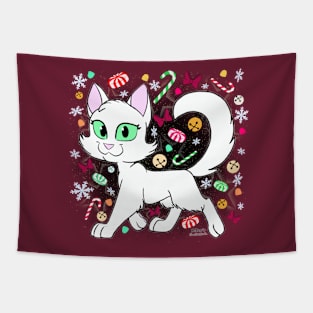 Christmas Cat - Crimson Tapestry