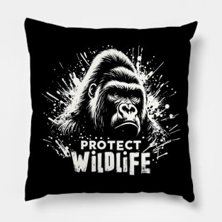 Protect Wildlife - Gorilla Pillow