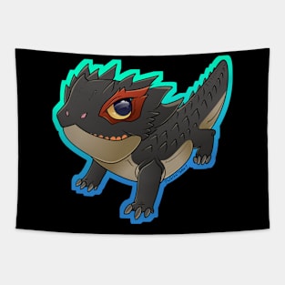 Chibi Croc Skink Tapestry