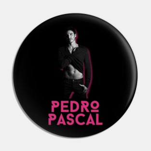 Pedro pascal\\retro fan art Pin