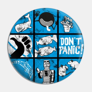 Hitchikers Guide Distressed Pin