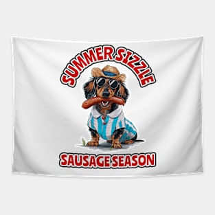 Summer Sizzle Sausage Season - Dachshund Lover Tapestry