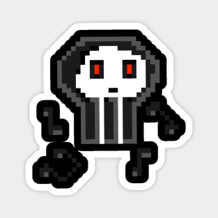 The music ghost pixel art Magnet