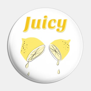 Juicy lemon T-shirt Pin