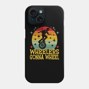 Vintage Electric Unicycle Tee For EUC Lovers Cute Monowheel Phone Case