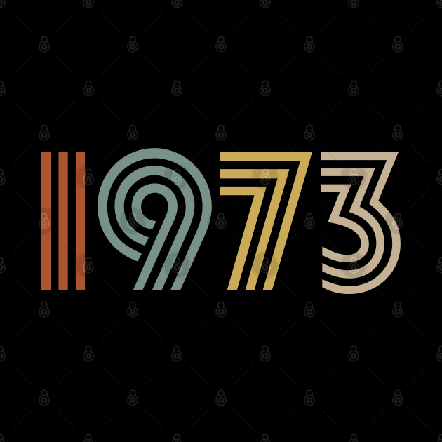 1973 Birth Year Retro Style by Elsie Bee Designs