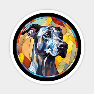 Stained Glass Great Dane Dog Magnet