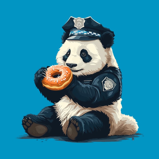 panda as police by Ninja banana