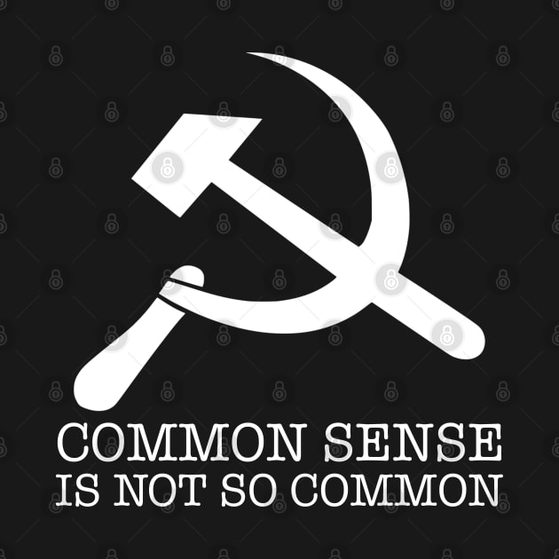 Anti Socialism & Communism - Common Sense Is Not So Common by Styr Designs