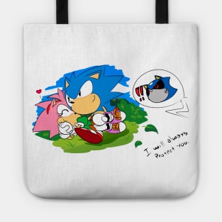 Classic Sonic and Amy design Tote