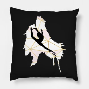 Leap Silhouette Pillow