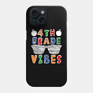 Back to School 4th Grade Vibes shirt, First Day Teacher Kids Phone Case