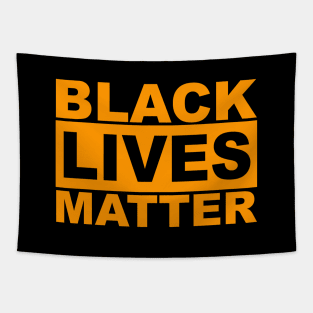 Black Lives Matter Logo (Orange) Tapestry