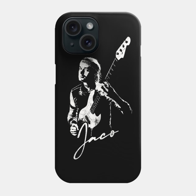 Jaco Pastorius // Vintage Style Fan Artwork Phone Case by DankFutura