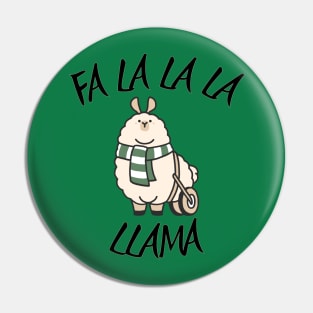 Falalala Llama Holiday Design Pin