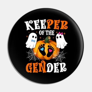 Keeper Of The Gender Reveal Baby Fall Halloween Thanksgiving Pin