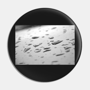 After the rain, black and white raindrops photography Pin