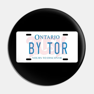 By Tor License Plate Pin