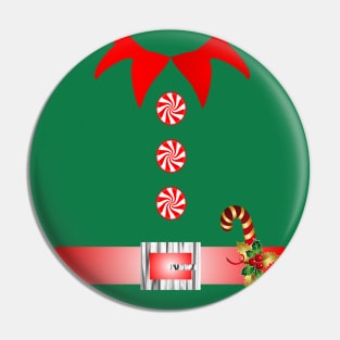 1980s kawaii cute ugly christmas sweater elf costume Pin