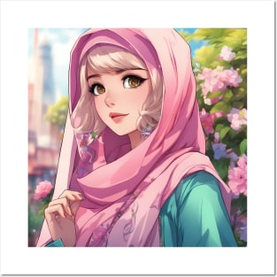 cute muslim girl Art Board Print for Sale by muslim-ah