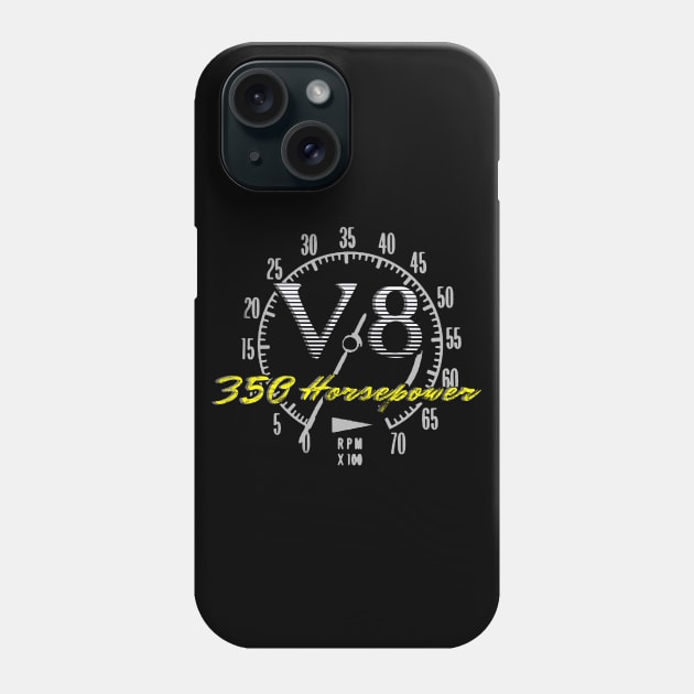 Muscle Car V8 Gauge Phone Case by Scar