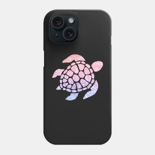 Pastel Pink Purple Ombre Faux Glitter Turtle Phone Case