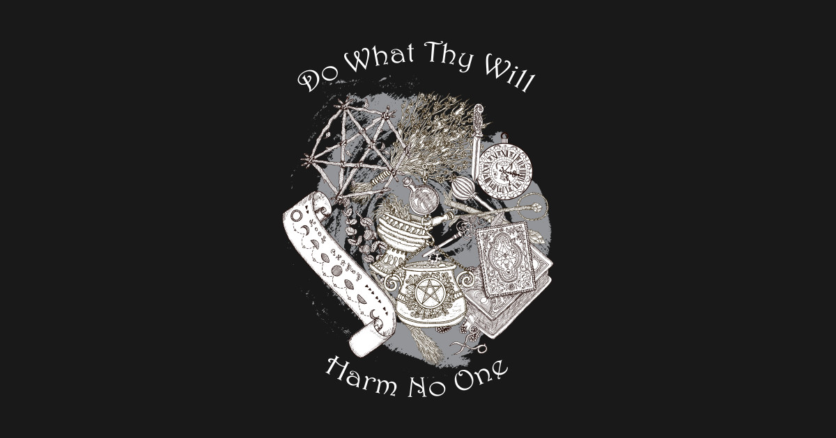Witches Tools Do What Thy Will Harm No One Witchcraft T Shirt