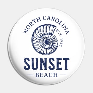 Sunset Beach, NC Summertime Vacationing Seashell Pin