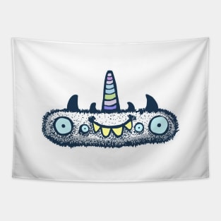 Unicorn fluffy monster Tapestry