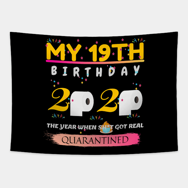 My 19th birthday 2020. The year when sh*t got real. Quarantined. Tapestry by NOMINOKA