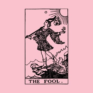 Tarot Card = The Fool Stencil T-Shirt