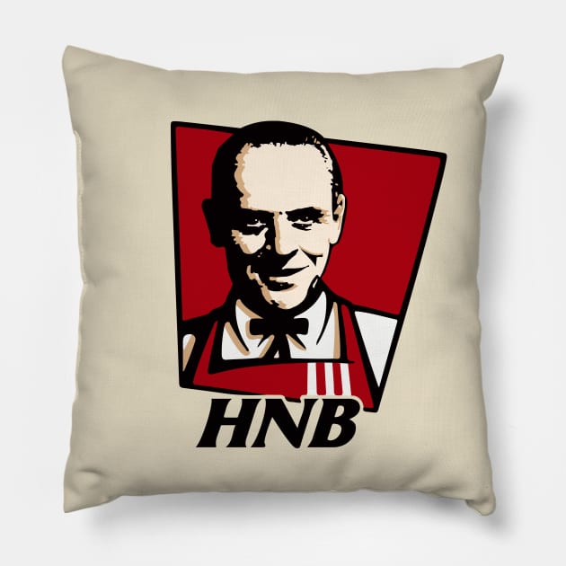 Hannibal Lecter as Colonel Sanders - HNB Pillow by Alema Art