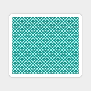 Teal Mermaid Print Magnet