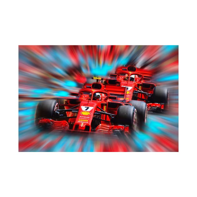 Kimi leading Seb by DeVerviers