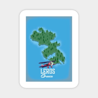 Leros Greece travel map Magnet