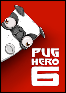 Pug Hero 6 Magnet