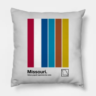 Missouri // Original Minimalist Artwork Poster Design Pillow
